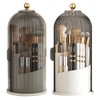 Makeup Brush Holder, 360° Rotating Makeup Organiser High Capacity Acrylic