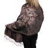 TZ Promise Women's Pashmina Shawls and Wraps Reversible Floral Flower