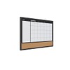 MasterVision 3-in-1 Calendar Planner Board, Black Frame, 18 x 24