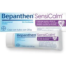 Bepanthen SensiCalm Crema con Dexpantenol Sin Cortisona, Alivio de Comezón e Irritación por Dermatitis Atópica/Eccema 20g