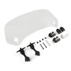 295mm Motorcycle Adjustable Windshield Extension Universal Clip-on Windscreen Transparent