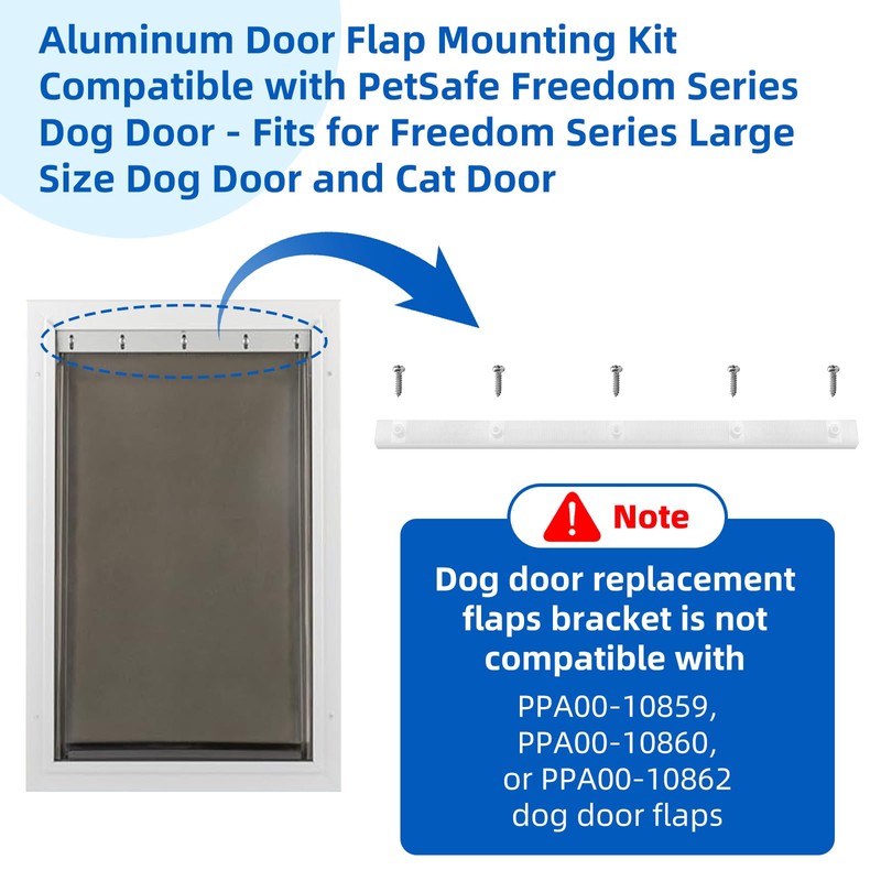 Pet Door Flap Bracket for PetSafe Freedom Aluminum Door (Size