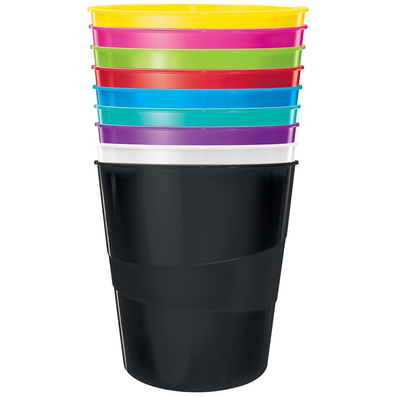 Leitz 15 Litre Waste Bin, Plastic, Wow Range, Metallic Pink