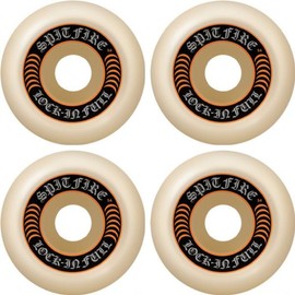 Spitfire Wheels Formula Four Lock-in Full Natural/Orange Skateboard Wheels - 54mm 99a (Set of 4)