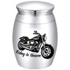 CREATCABIN Motor Cycle Urn Small Cremation Urns Keepsake Column Alloy