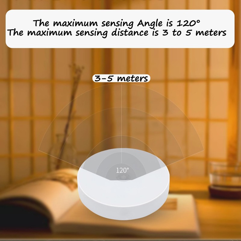 noxozoqm Motion Sensor Lamp Under Cabinet Lighting Rechargeable Night Light