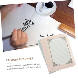 OHPHCALL A4 English Calligraphy Paper 32 Sheets Grid Design for Handwriting Practice for Beginners and Students for Calligraphy Exercises and Competitions