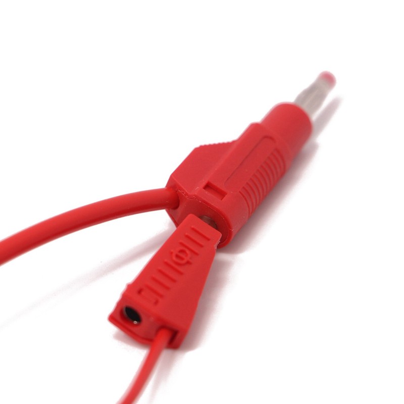 10sets Retractable Sheath 4mm Banana Plug Connectors Stackable Wire Solder