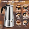 DITOSH 2 Cup Stovetop Espresso Maker Stainless Steel Moka Pot