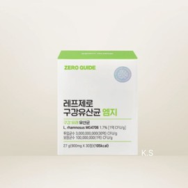 UnKnown Zero Guide RefZero Oral Lactobacillus MG Apple Mint 30 tablets / 제로가이드 레프제로 구강유산균 엠지 애플민트 30정