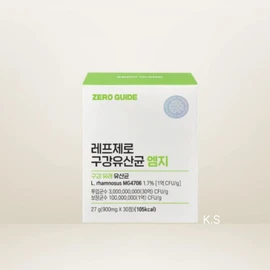 UnKnown Zero Guide RefZero Oral Lactobacillus MG Apple Mint 30 tablets / 제로가이드 레프제로 구강유산균 엠지 애플민트 30정