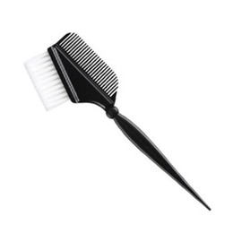 Premium hair dyeing brush for national beauty exams, Greiger carbon white slip bristles, soft brush. / 고급 염색솔 미용 국가고시용 그레이거 카본 흰색 슬립모 부드러운 솔 빗