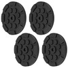 QWORK® Set of 4 Rubber Plates Rubber Pad Diameter 120