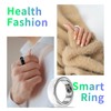 Smart Ring Multifunction Sleep Temperature Monitoring Pedometer 23mah Health Tracker