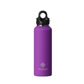 REVOMAX Threadless Vacuum Insulated Water Bottle - Effortless One-Hand Operation, Twist-Free, No-Screw Design - 36H Cold, 18H Hot Retention with Pressure Release Valve - 20OZ