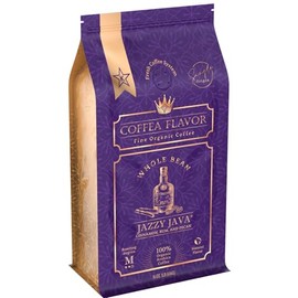 Jazzy Java – Spiced & Nutty Flavored Whole Bean Coffee – Organic, Medium Roast, 100% Arabica, Single Origin – Naturally Flavored – by Coffea Flavor