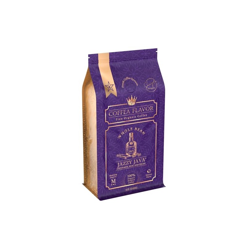 Jazzy Java – Spiced & Nutty Flavored Whole Bean Coffee