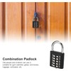 Combination Lock, 10 Digits Push Button Padlock Luggage Lock Gym