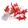 Snowman String Lights Cute Snowman Design 6.6ft Long Remote Control
