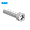 PATIKIL 1/4-20 x 1" Hex Socket Cap Head Screw Bolt,