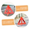 Gatuida 5pcs Emergency Reflective Triangle Kit Warning Sign for Roadside