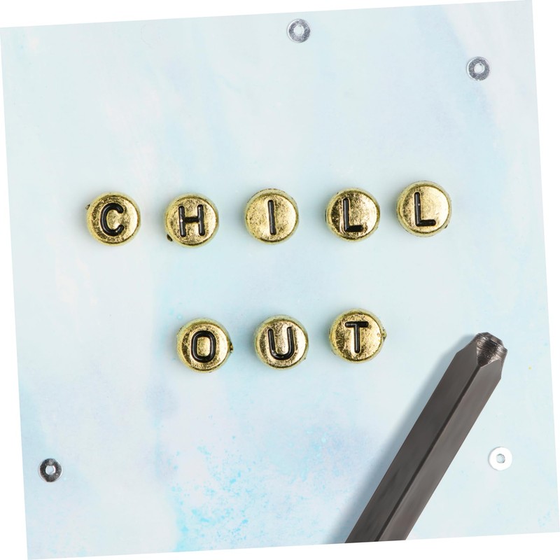 Operitacx 1set Metal Letter Stamping Kit Carbon Steel Alphabet and
