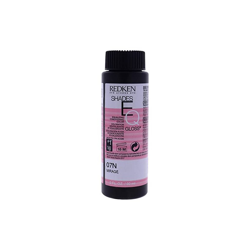 Redken Shades EQ Demi-Permanent Hair Gloss, No. 07N Mirge, 60