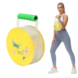 DEIRIS Water Kettlebell- Foldable & Adjustable Kettlebell 3KG- Sand Water Kettlebells- Sand Bag Alternative- Portable Stability Fitness Equipment- Aqua Bag for Workout, Strength Training