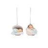 Gallerie II Sleepy Mermaid Ornament Assortment of 2 A/2 Cream