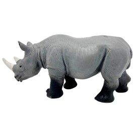 Keycraft Squishy Stretchy Toys - RHINO Wildlife Beanie Toys Modeled on Nature Original Animal Living, BPA Free Material, Washable ideal for science, school projects, Kinetic Education