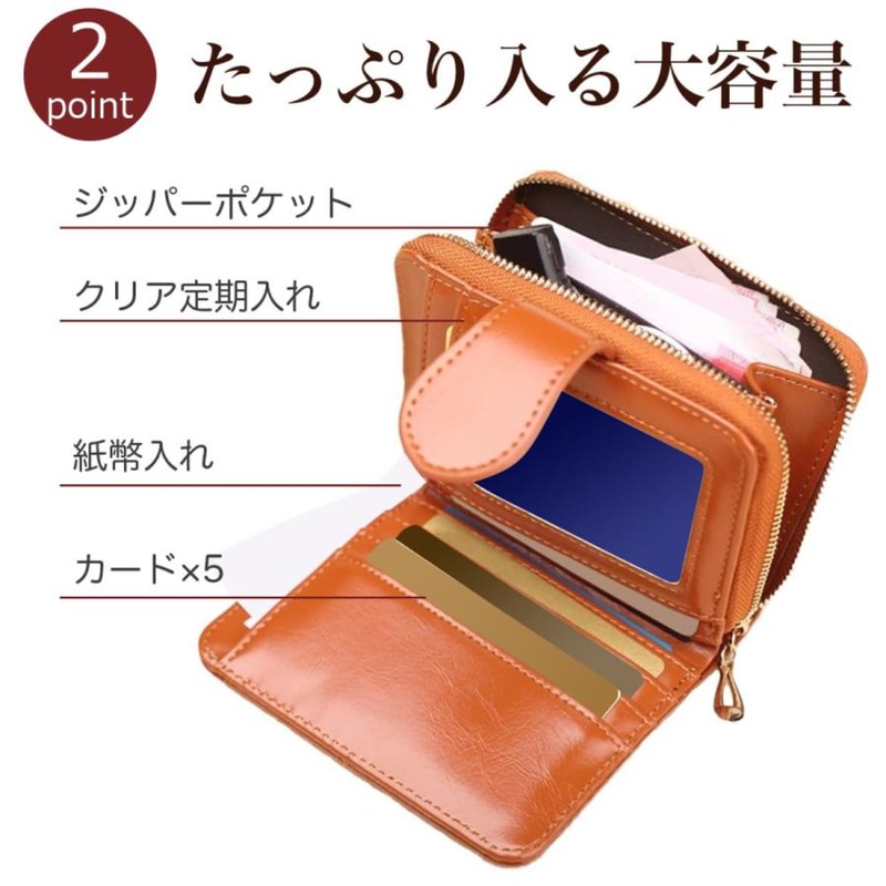 Round Sheep fas12 Mini Wallet, Bifold Ladies, Cute, Men's, Leather,