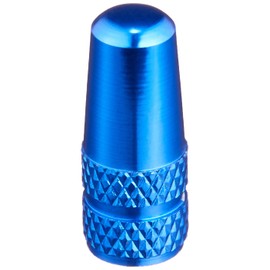 Force 80493 Bicycle French Valve Cap, Aluminum, Blue, 2 Pieces
