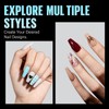 TOMICCA Medium Coffin Nail Tips, 504Pcs Half Matte Soft Acrylic