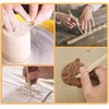 Cluoling Ceramic Tools Clay Carving Tools, Set of 8, Wooden