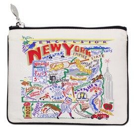 Catstudio New York State Zipper Pouch Purse | Holds Your Phone, Coins, Pencils, Makeup, Dog Treats, & Tech Tools