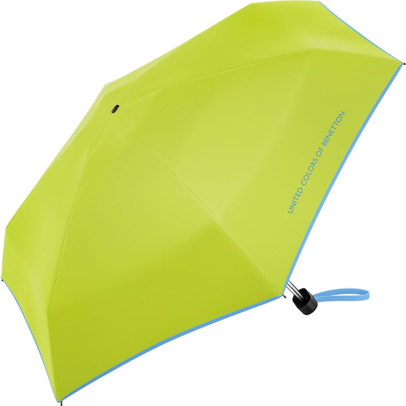 Benetton Pocket Umbrella Ultra Mini Flat Solid, Acid Lime