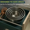 Baker's Signature Stainless Steel Mixing Bowls With Lid, Metal Mixing