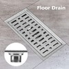 Rectangle Stainless Steel Floor Drain Bathroom Shower Drain Protector Kitchen