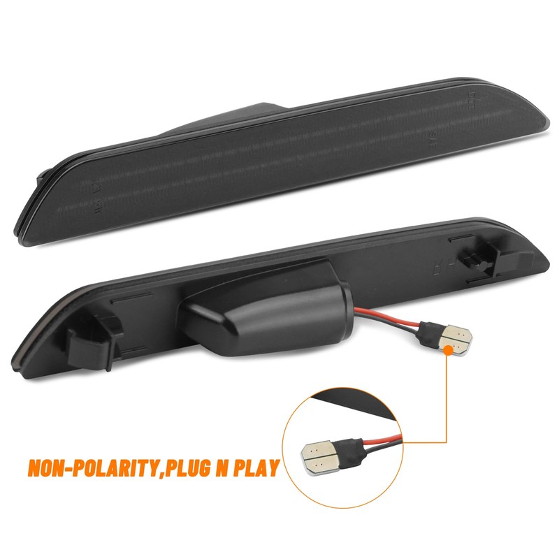 Bestview LED Side Marker Lights for Ford Mustang 2015-2023, Rear
