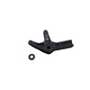 OVER Racing 83-123-22B Rear Caliper Support Up Mount Black Brembo