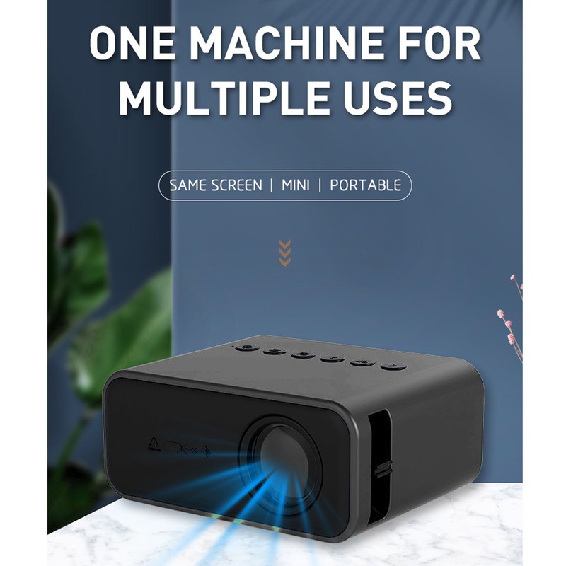 Mini Projector Multifunction HD 1080P WiFi Wireless Wired Screen Projection