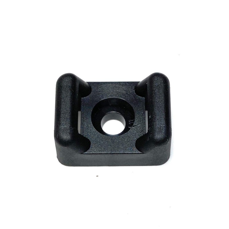 Nylon Cable Tie Base Bracket Screw Mount Black 50 4.8mm