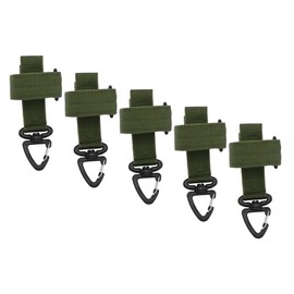 WHAMVOX 5pcs Camping Gear Glove Straps Belt Glove Leashes Hiking Rope Holder Multi-use Olive Green