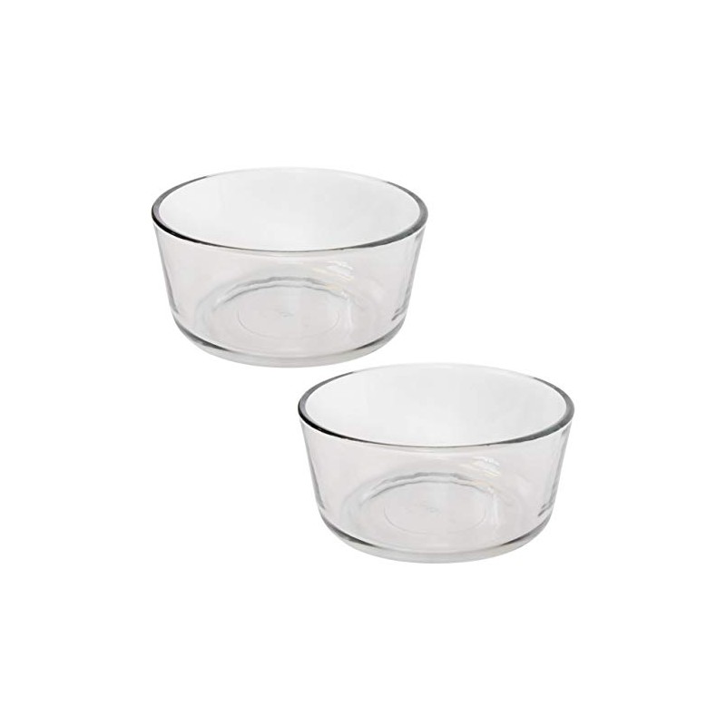 Pyrex 7201 4-Cup Glass Bowl (2-Pack) - Made in USA