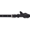 Vanzetti Women's Belt - Slim Leather Belt, Metal Buckle, black