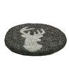Lana Stag Trivet Felt Handmade Black cilio