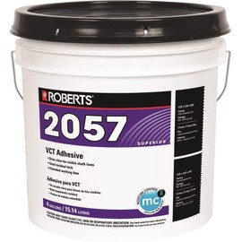 Roberts 2057-4 Superior Vinyl Composition Tile Adhesive, 4 Gallon, Creamy tan