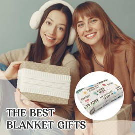 Nuowagify Sister Birthday Gifts, Sister Blankets Gifts from Sisters 60"x50", Mothers Day Christmas Birthday Graduation Gift for Sisters Girls, Unique Sis Gift