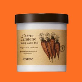 Skinfood 스킨푸드 당근패드 캐롯 카로틴 카밍 워터 패드 60매 Skin Food Carrot Pad Carotene Calming Water Pad 60 Sheets