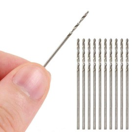 20 Pcs 0.8 mm HSS Micro Twist Drill Bit, Mini High Speed Steel Drill for Wood, Plastic, Soft Metal